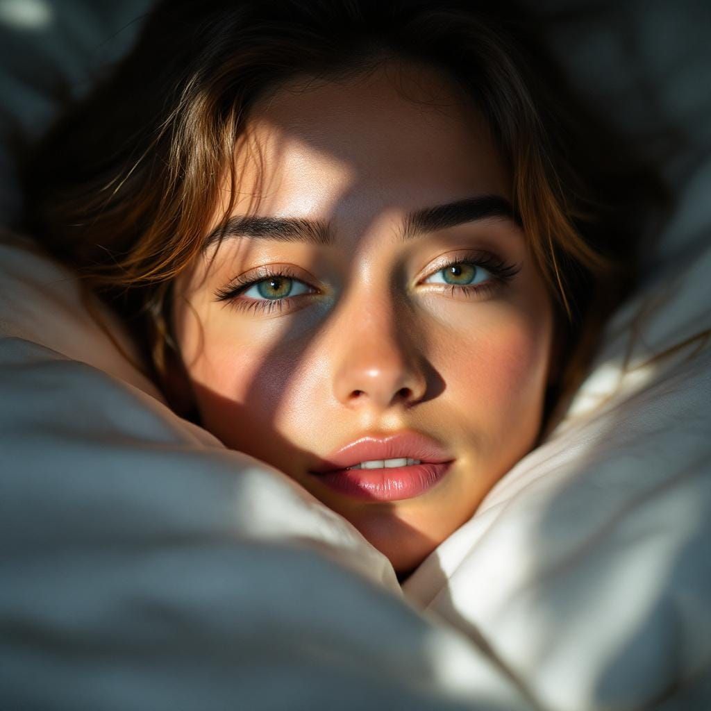 Woman's Face in Morning Light