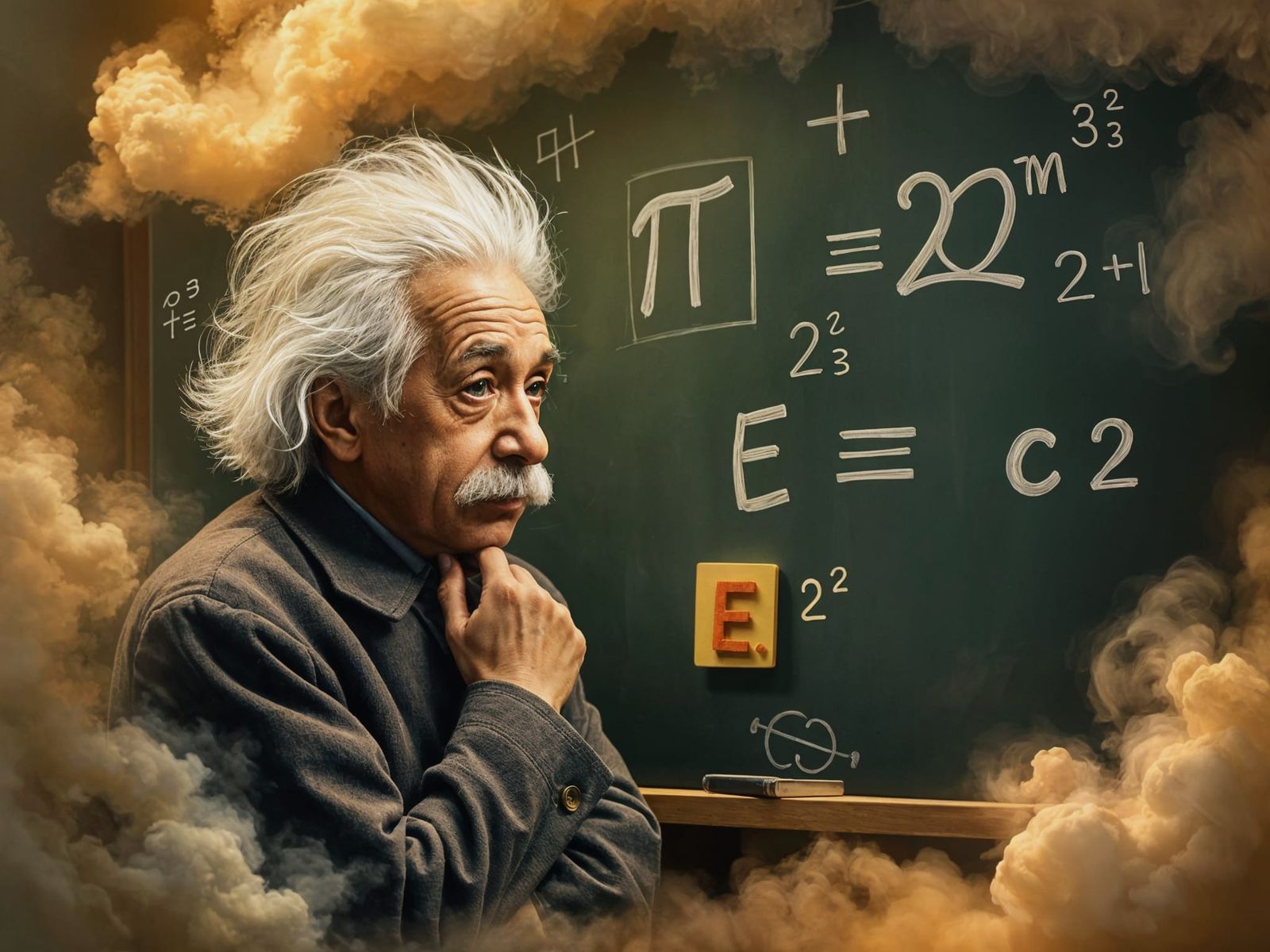 Einstein's Scrabble Physics Formula