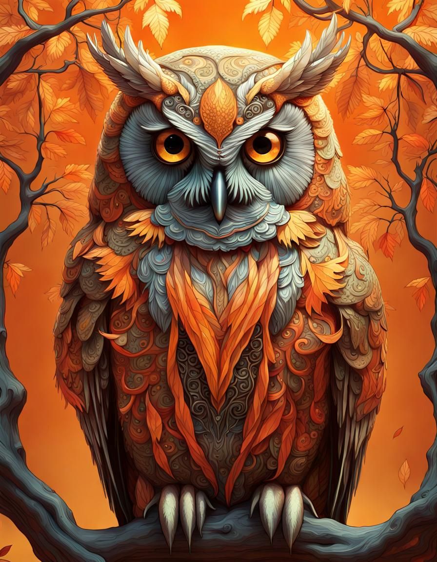 Autumn owl