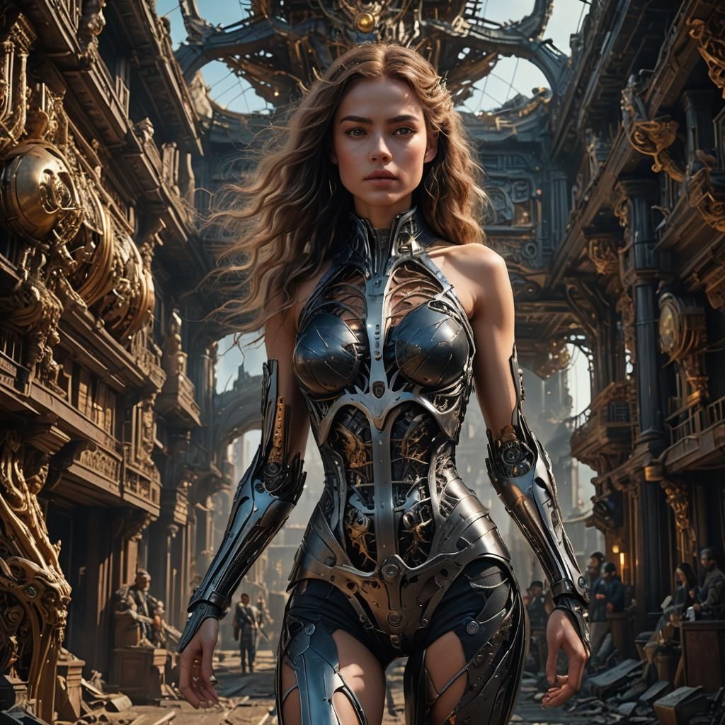 Stunning Anatomically Correct Woman: Digital Matte Painting