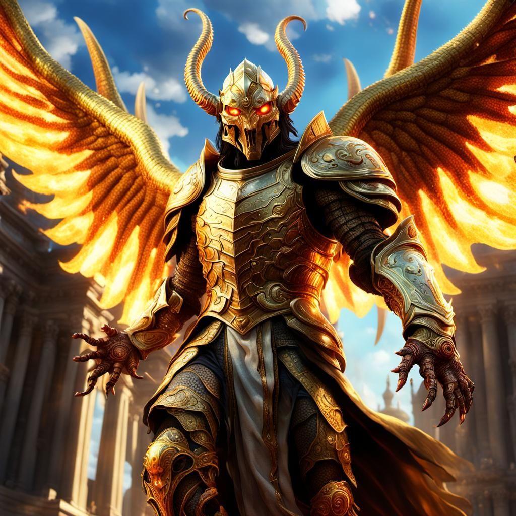 Angel of Fire Stops a Horrible Monster