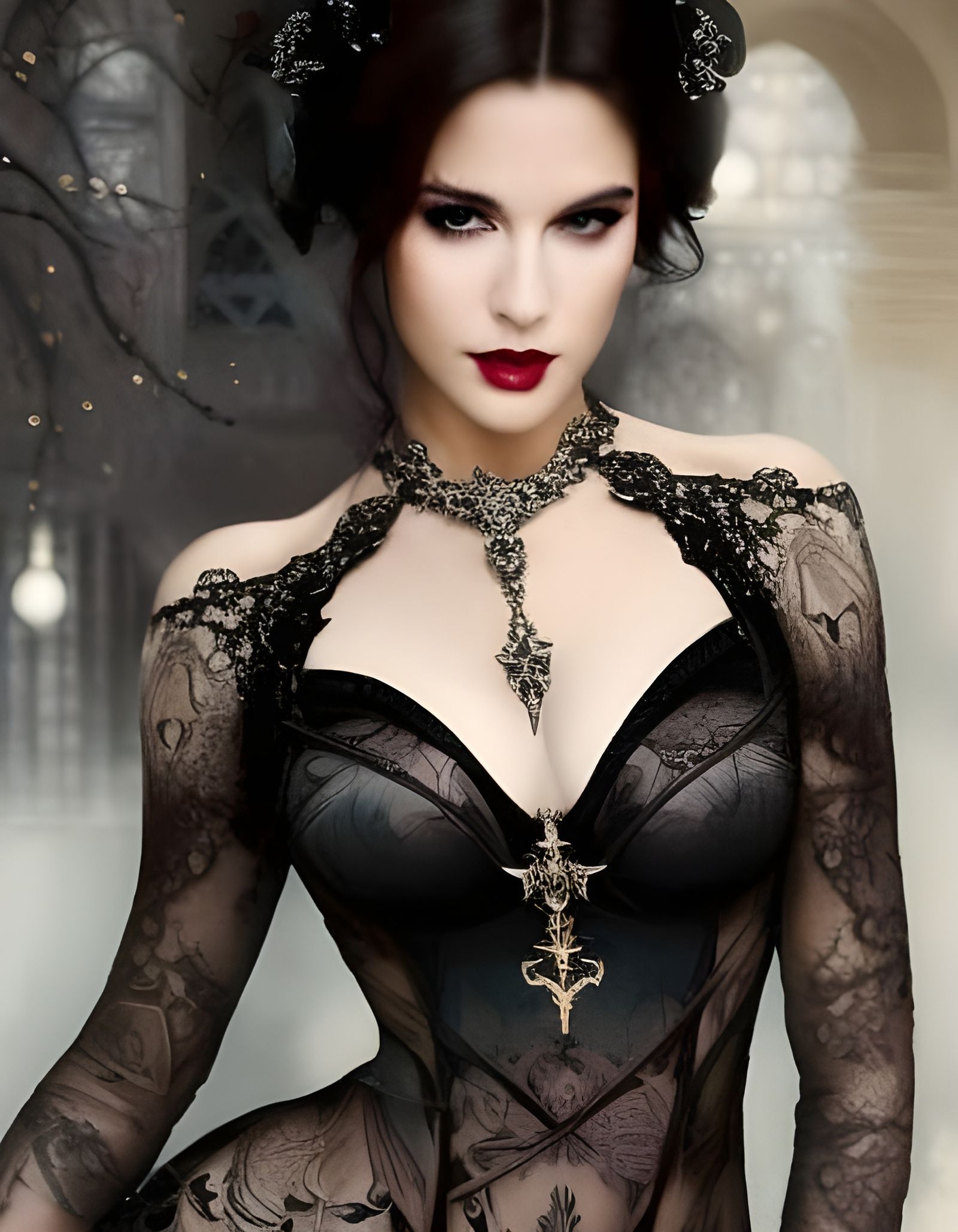 Evil Queen in Dark Fantasy Style