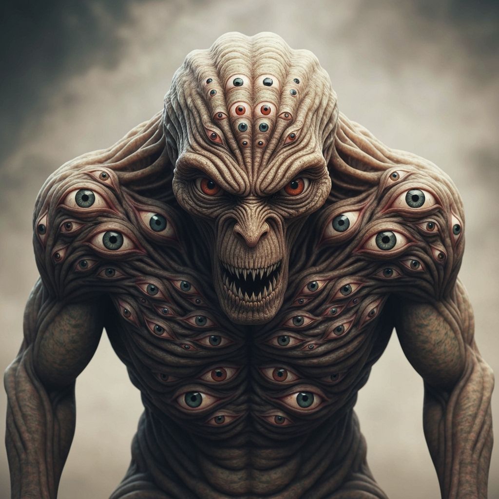 Lovecraftian Cosmic Entity Composed of Eyes