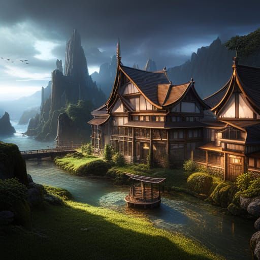 Detailed Matte Painting of Dabi in Fantasy Art Style