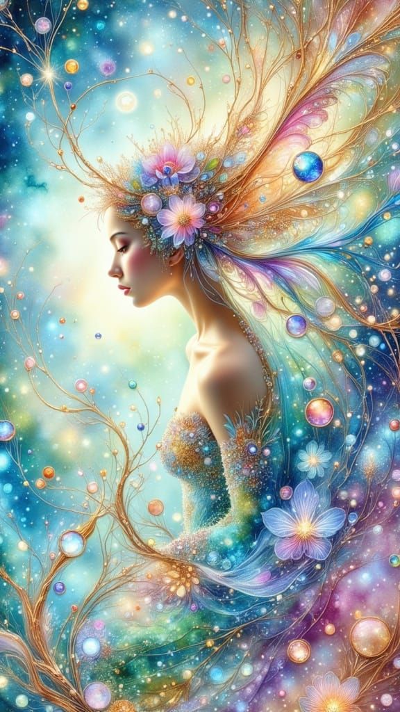 Ethereal Fairy in Pastel Paradise