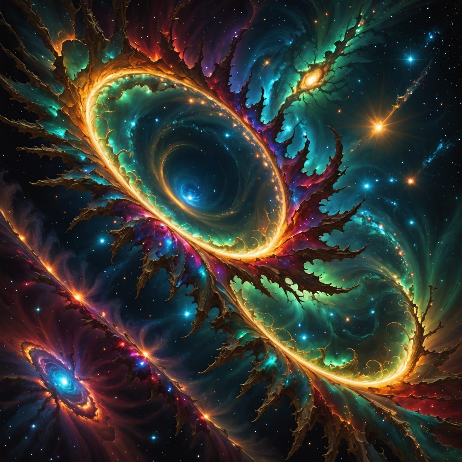 Ethereal Birth of the Milky Way in Hyper-Realistic Fractal S...