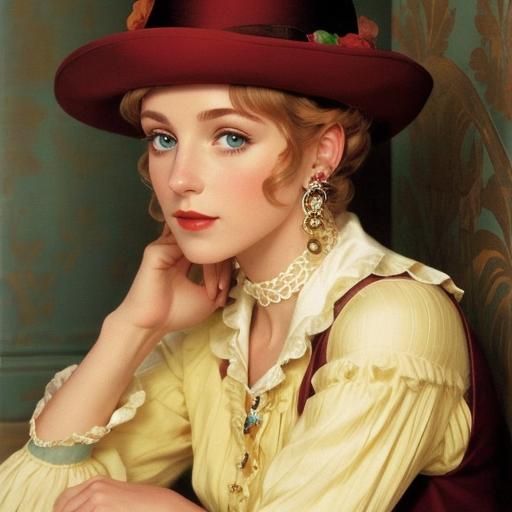 Elegant Woman in Classic Portrait Style