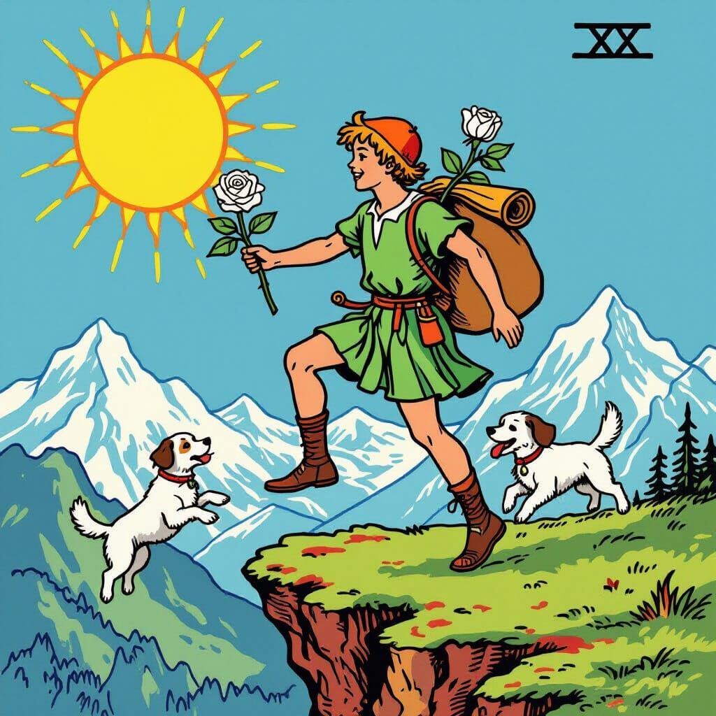 The Fool Tarot Card: A Joyful Journey Off a Cliff