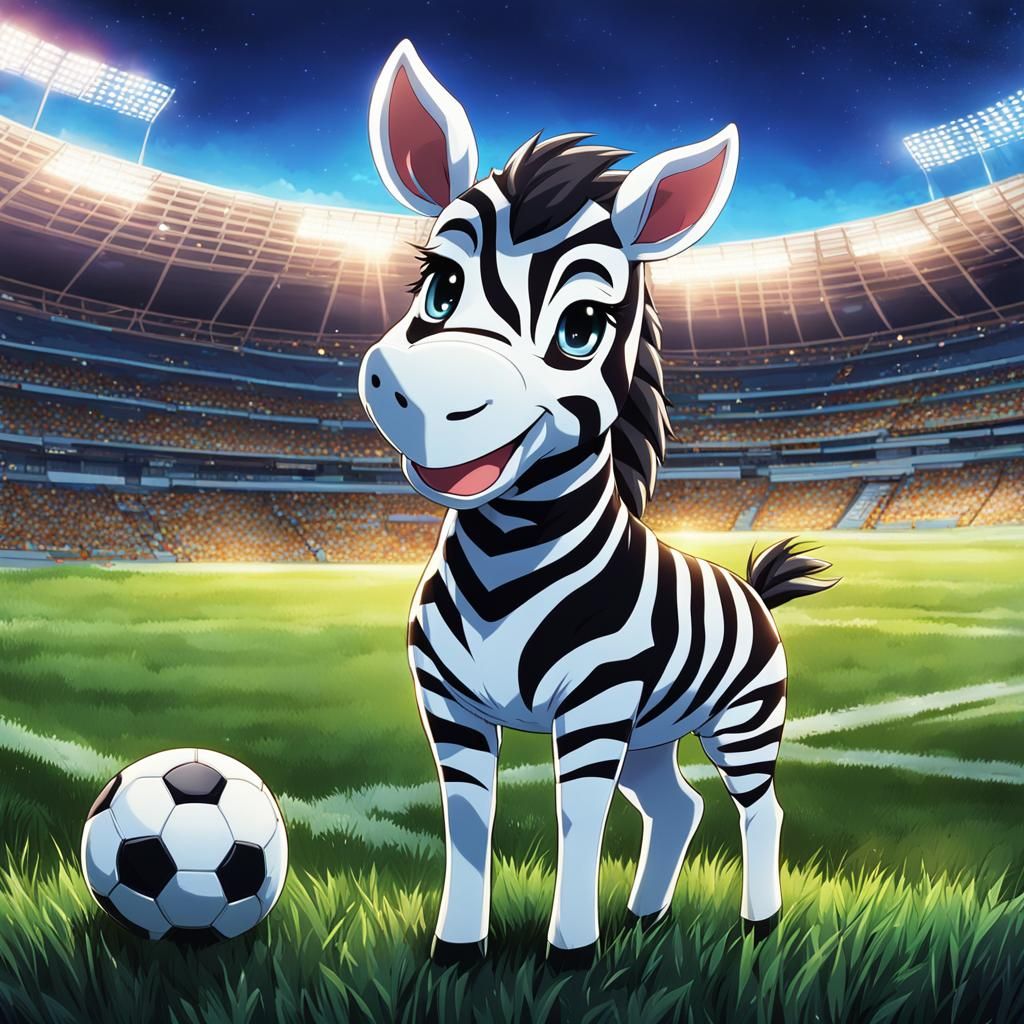 My Soccer Zeebra   . . . Or Footballer Zeebra
