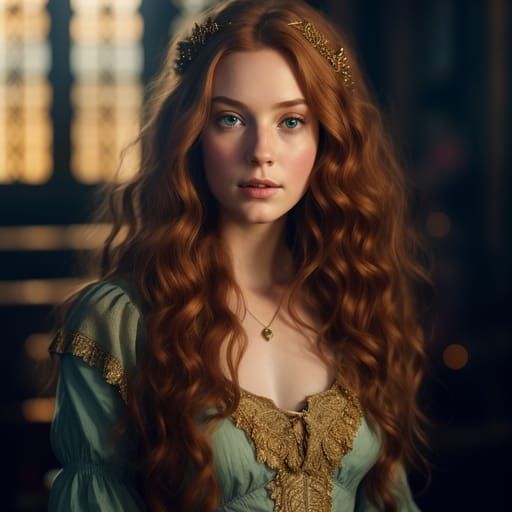 Classic Portrait of a Medieval Princess