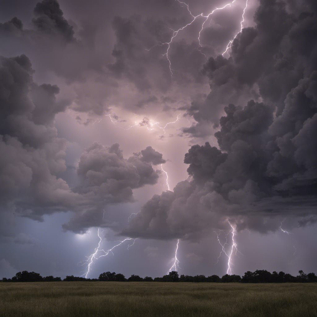 Nighttime Storm Reveals God's Army