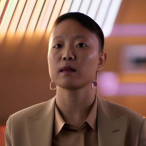 Abstract Digital Cancer Drawing in Hypermaximalist Style