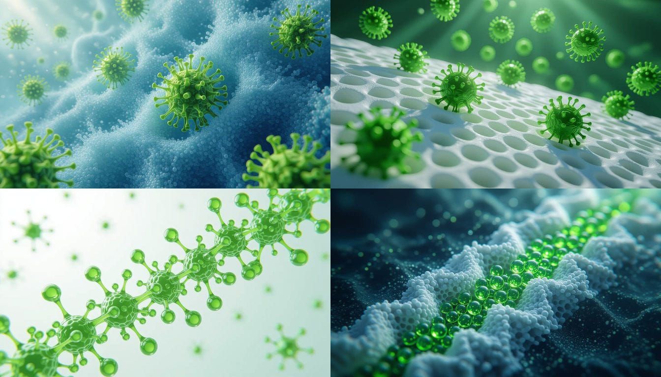 Microscopic View of Chlorophyll Extraction Process
