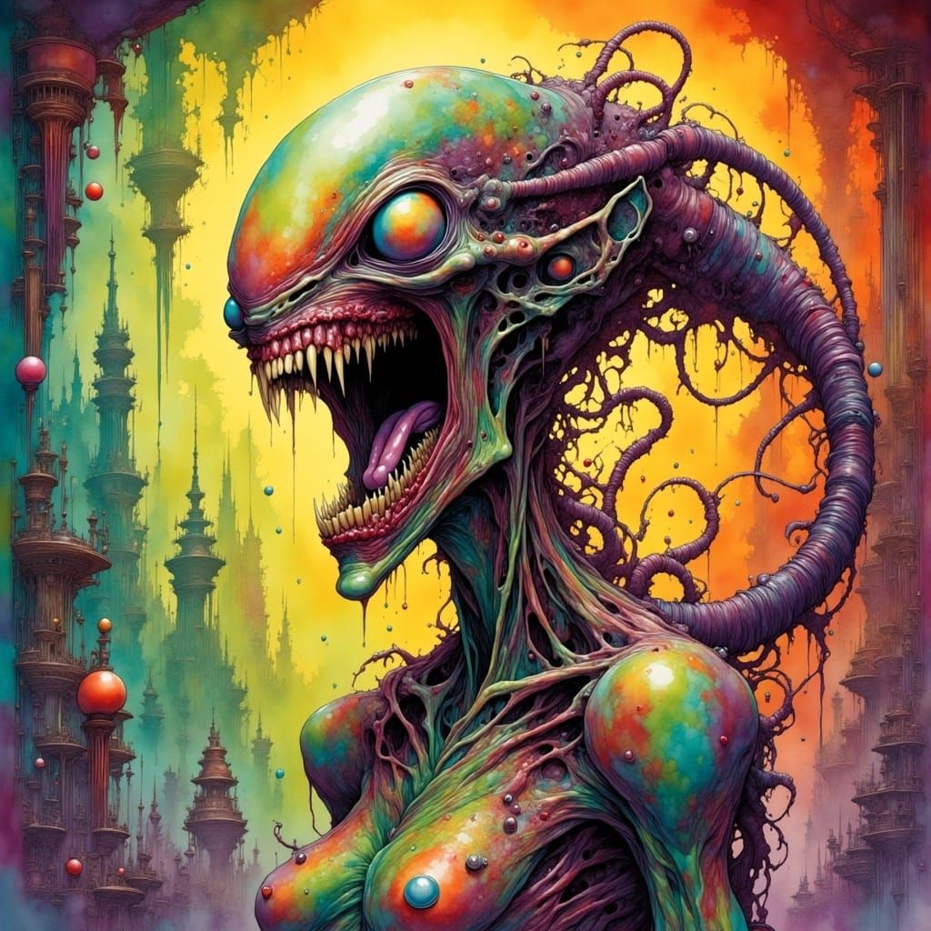 Alien Evolution Of The Outer World