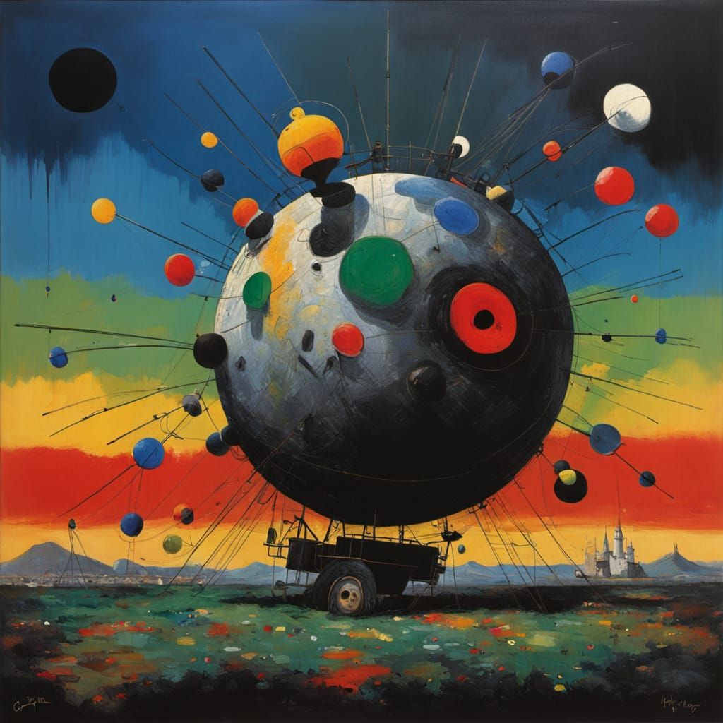 Abstract Expressionist Obstruction in Vibrant Colors