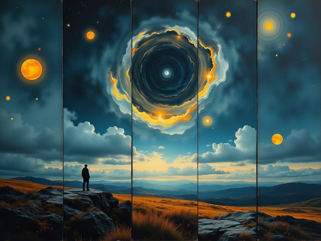 Ethereal Contemplation at the Edge of Eternity