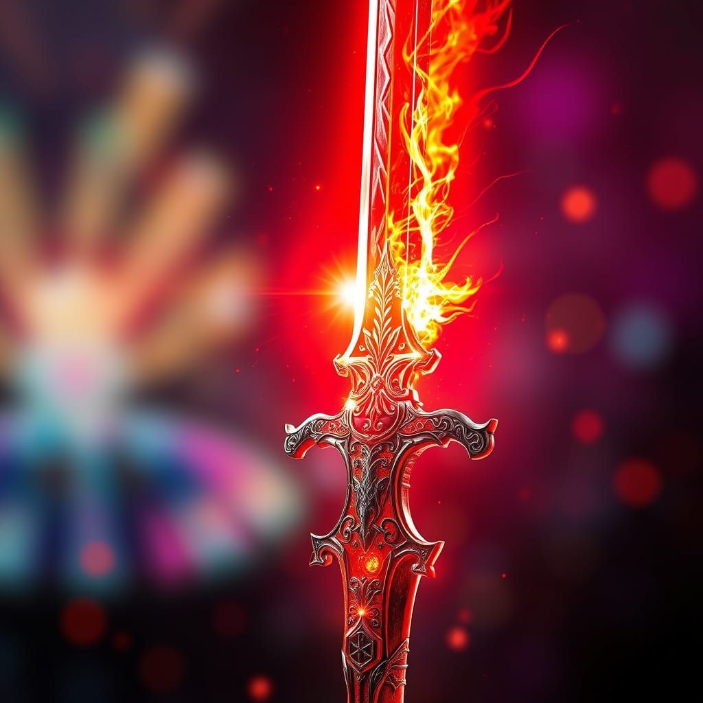 Majestic Sword of Fire and Light