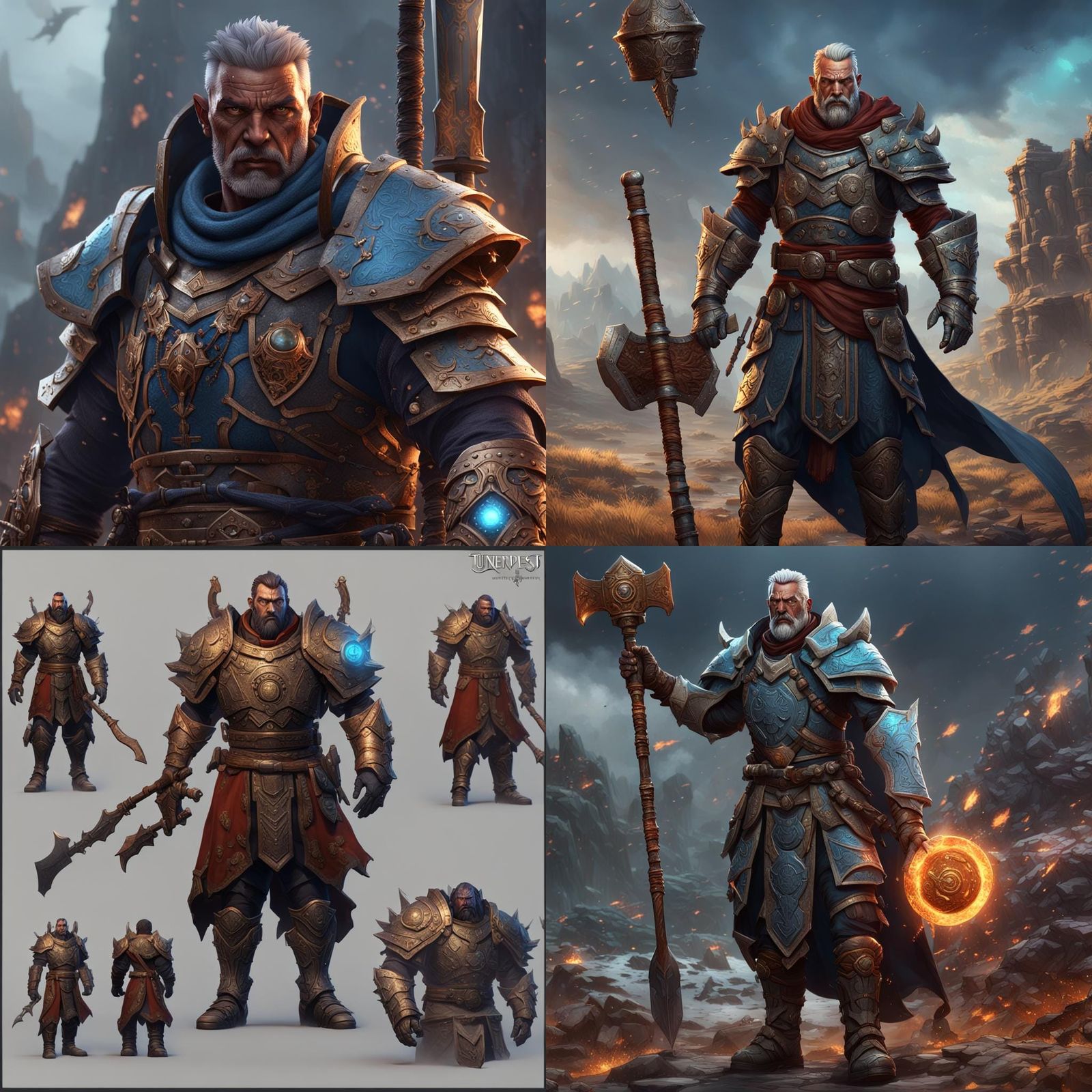 DnD Tempest Cleric in Heavy Armor