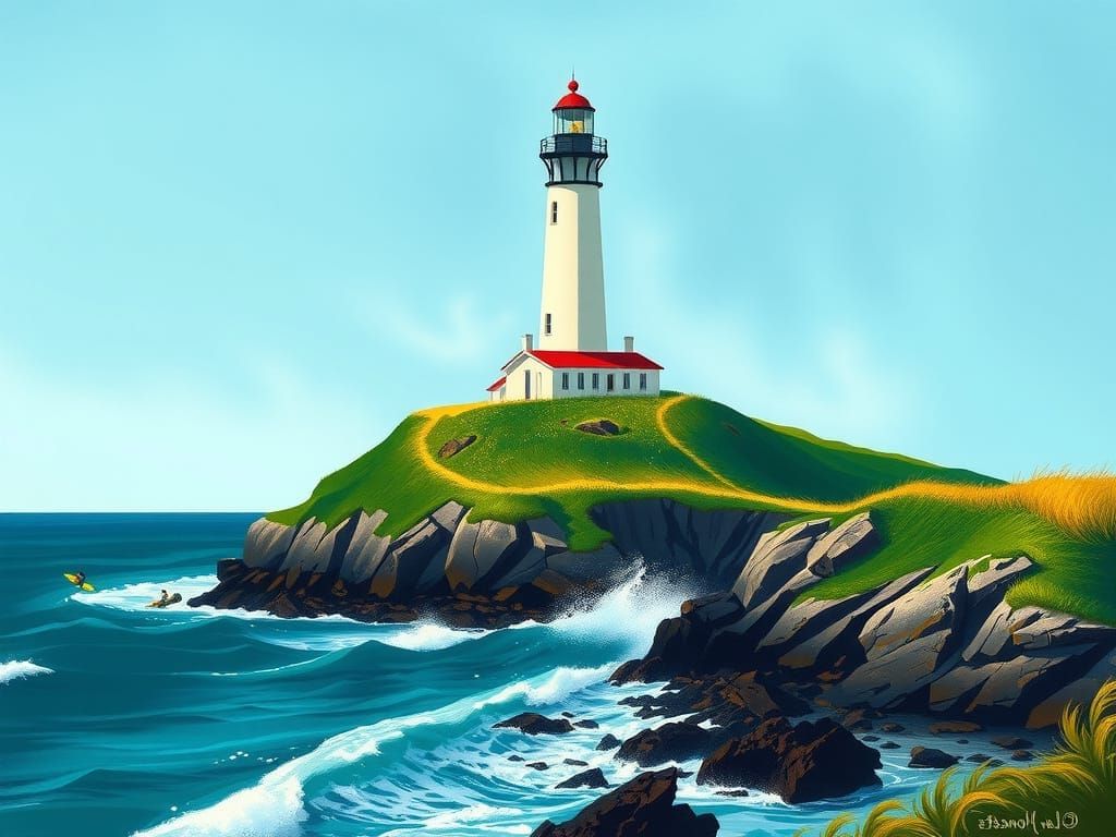 Montauk Lighthouse at Montauk Point on Long Island