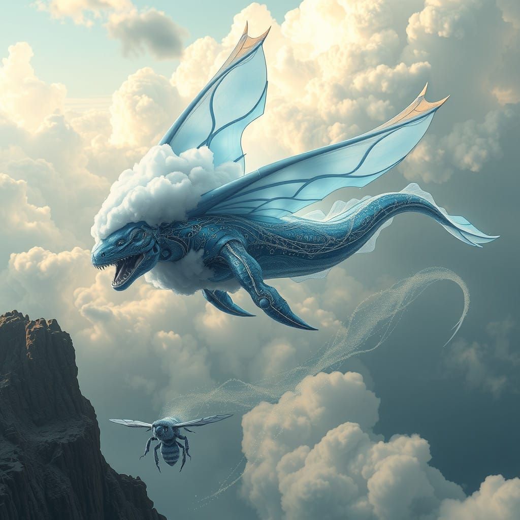 Ethereal Leviathan Embodies Harmony of Sky and Sea in Cyberp...