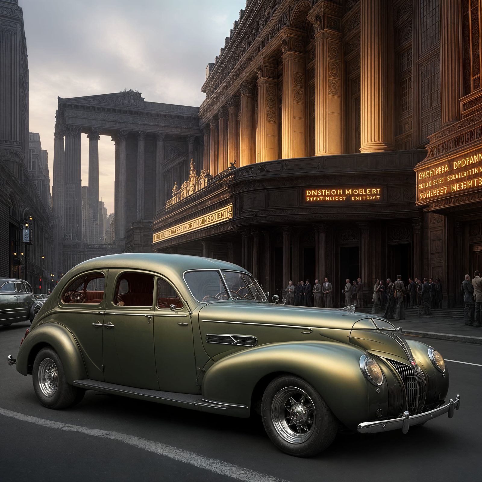 1938 Woody Berline at Washington Opera, Detailed Painting