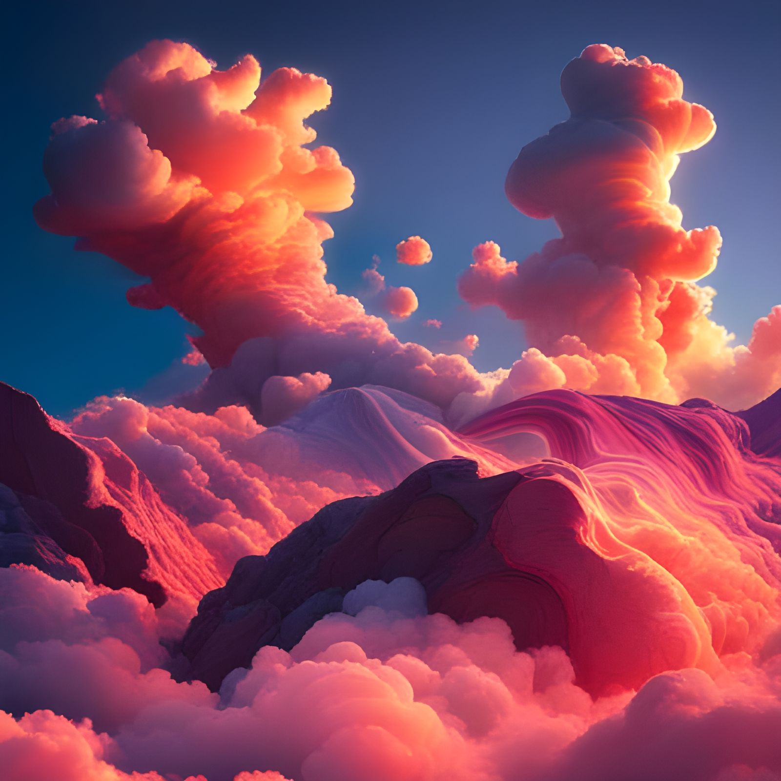 Dynamic 3D Particle Cloud Light Sculpture