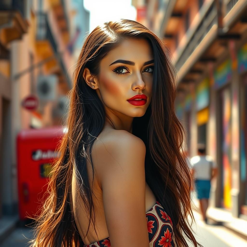 Supermodel Portrait in Fauvist Style