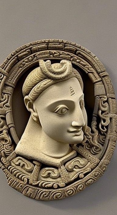 Gorgon taking a selfie, snakes in her hair looking into the ...