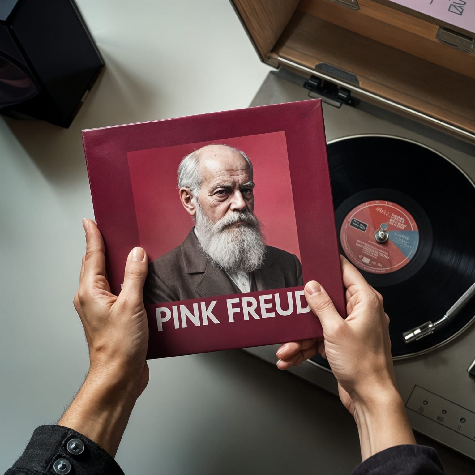 Hyperrealistic Freudian Record Player