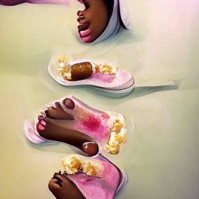 Black Teen Girl: Film Artwork Portrait