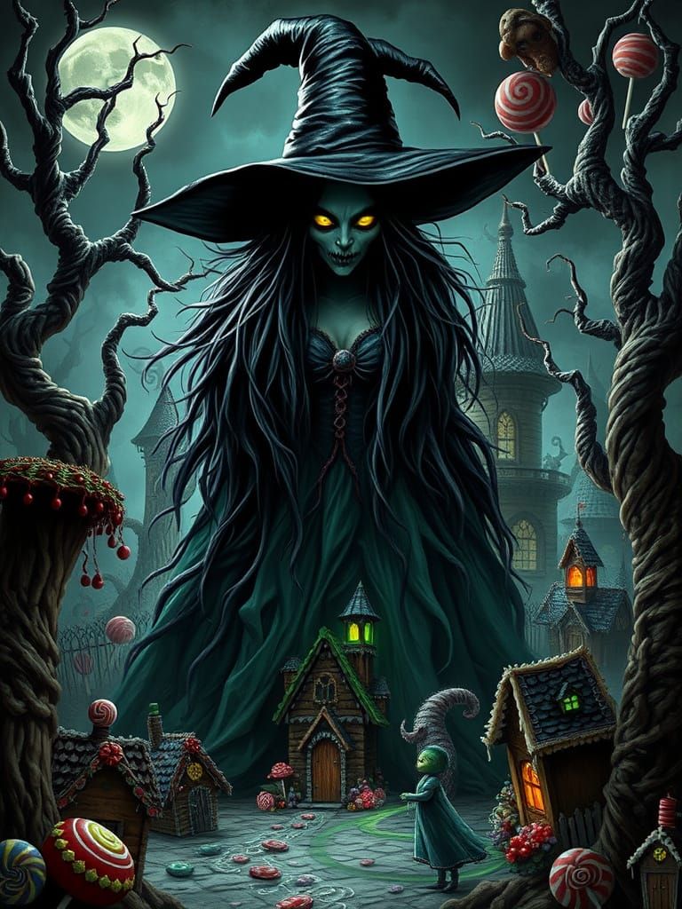 The evil Candy Witch rules the evil version of the Land of Candy