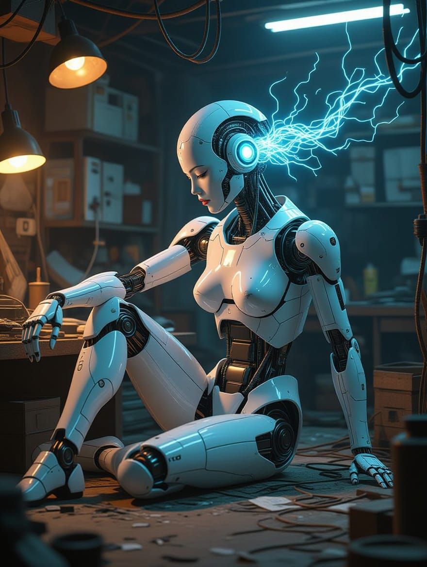 Cyborg Goddess Longs for Divine Spark