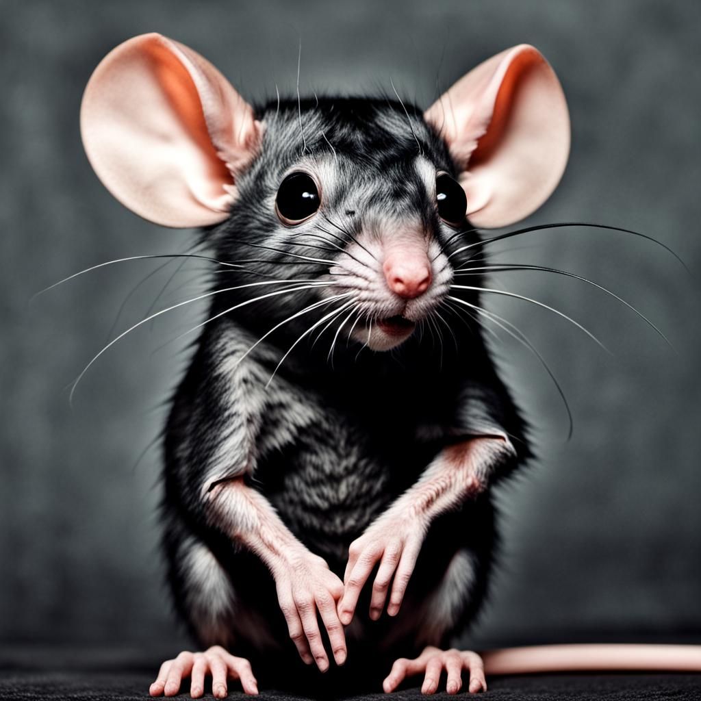 Surreal Rat Emerges Dramatically