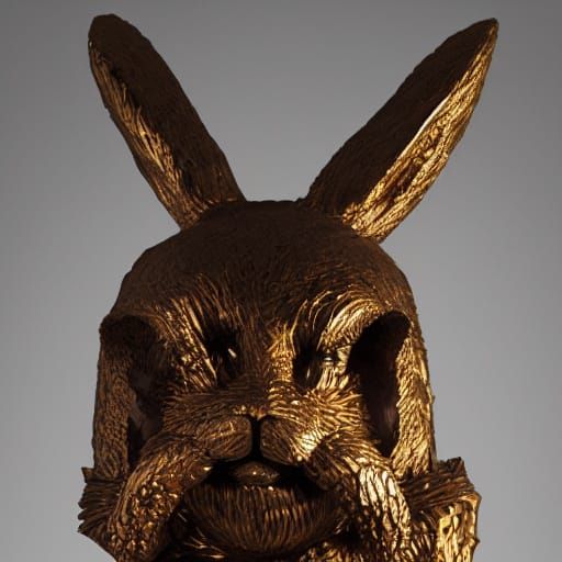 Rebellious Rabbit Slides through Forest in Expressive Sculpt...