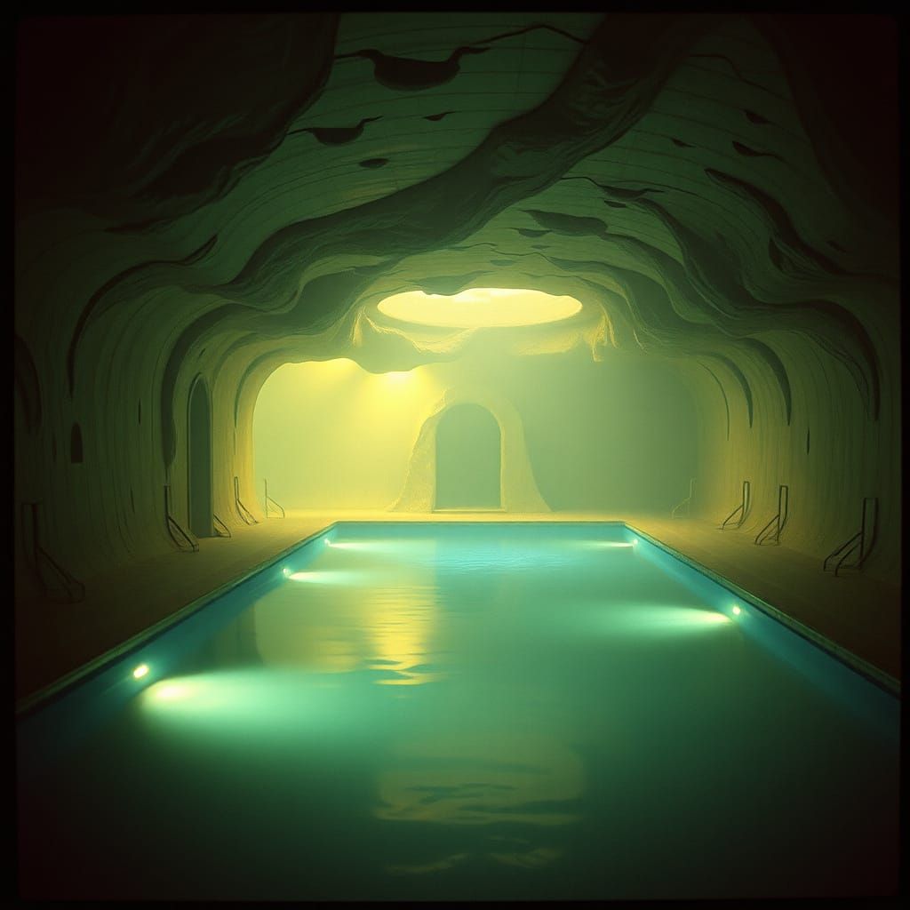 Surrealist Aquatic Odyssey in Dreamlike Abstraction