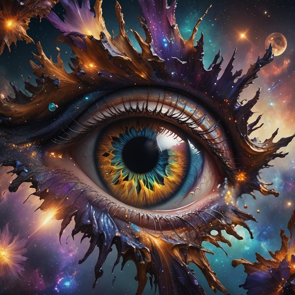 Cosmic Eye: A Fantastical Space Iris