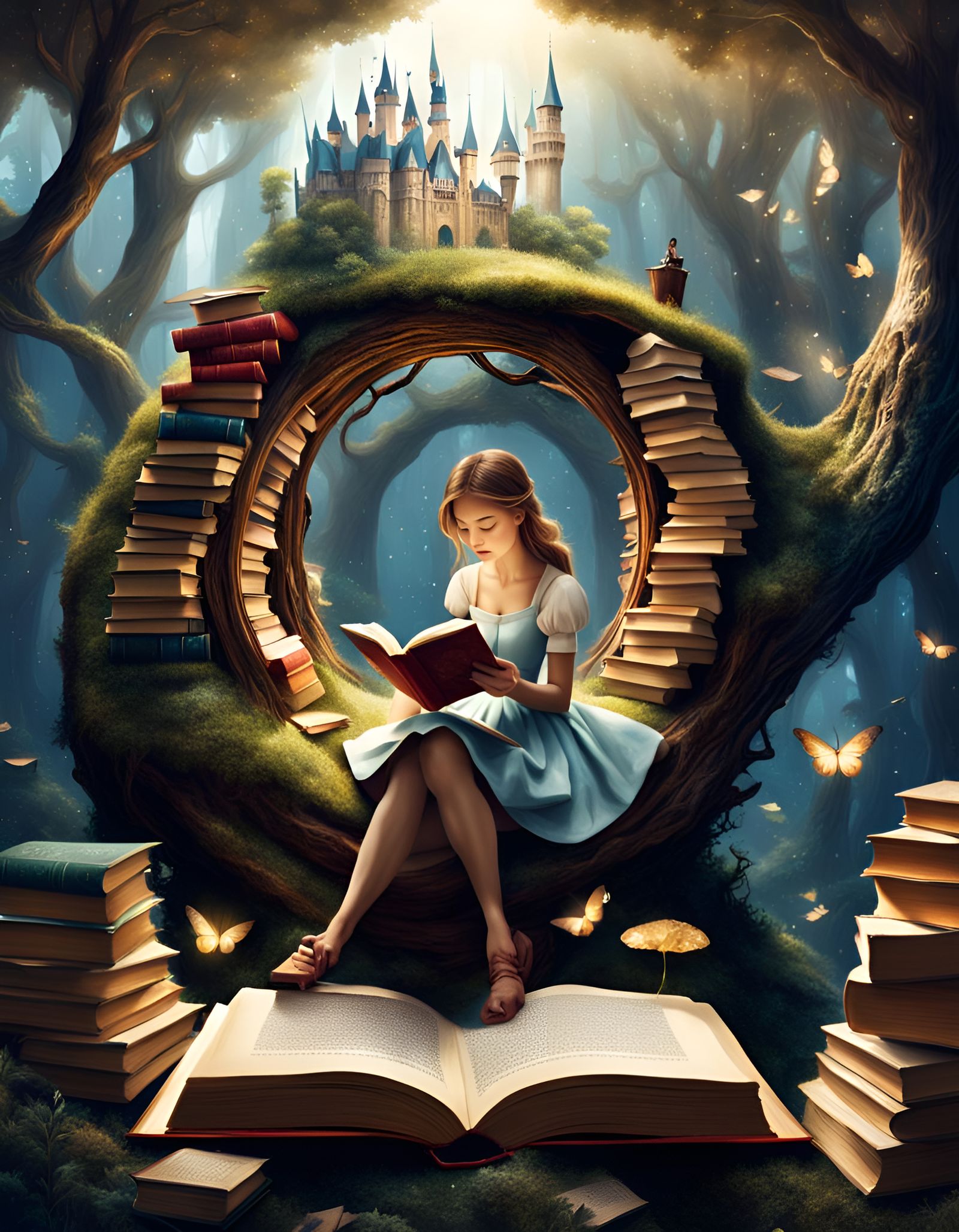 Fairytale Book World: A Girl's Reading Nook