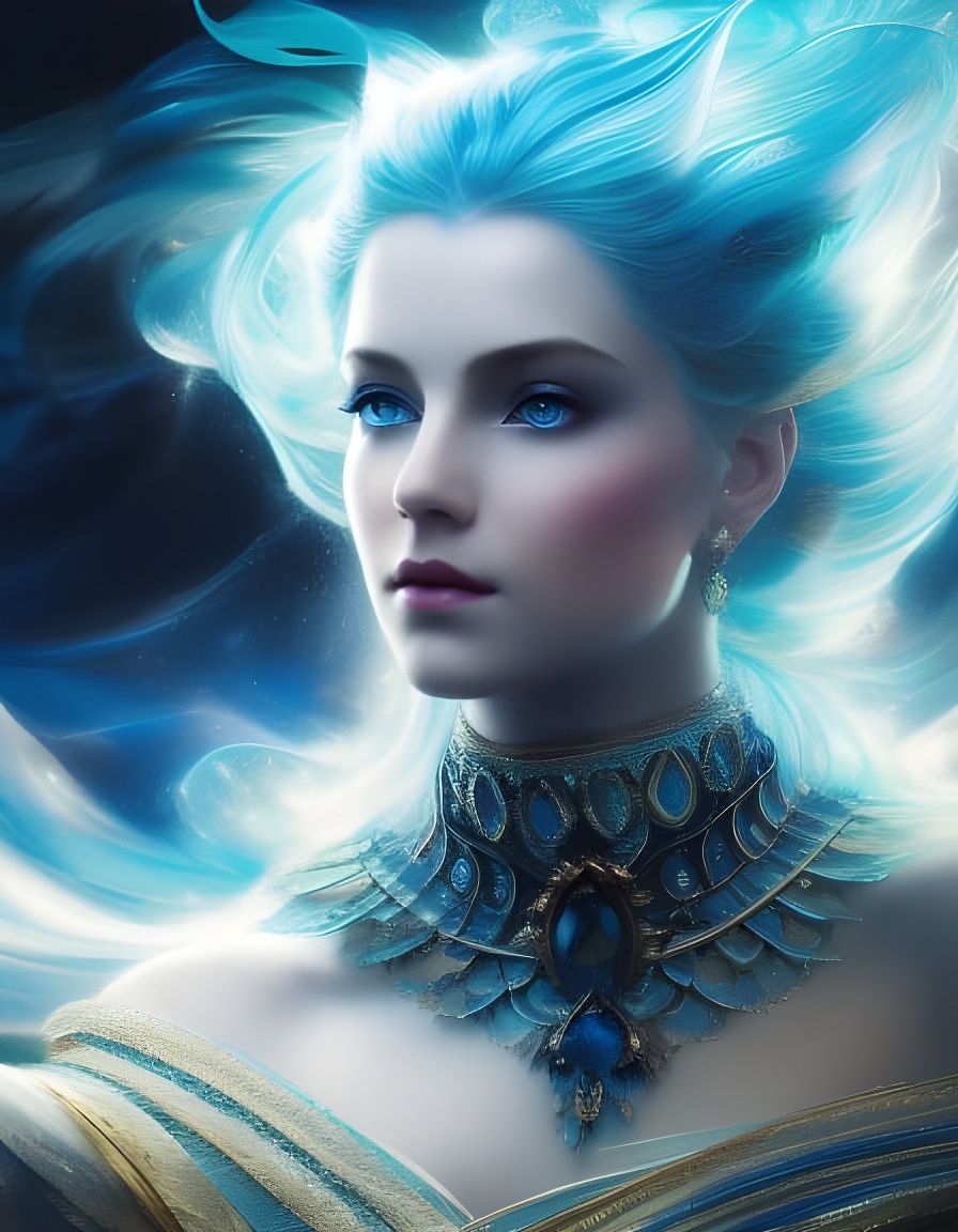 Stunning Ballerina Goddess with Tornado Crown