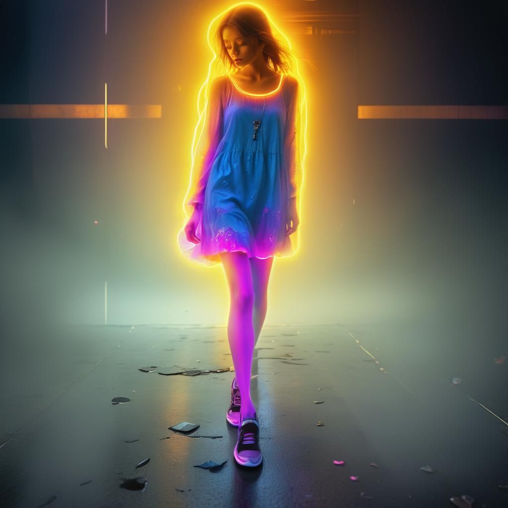 Neon Awakening: A Dream of Hyperrealistic HDR Vision