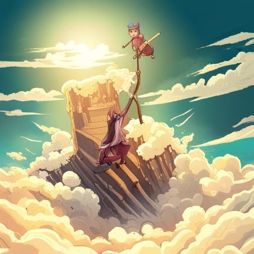 Tony Tony Chopper Rides Unicorn in Anime Style