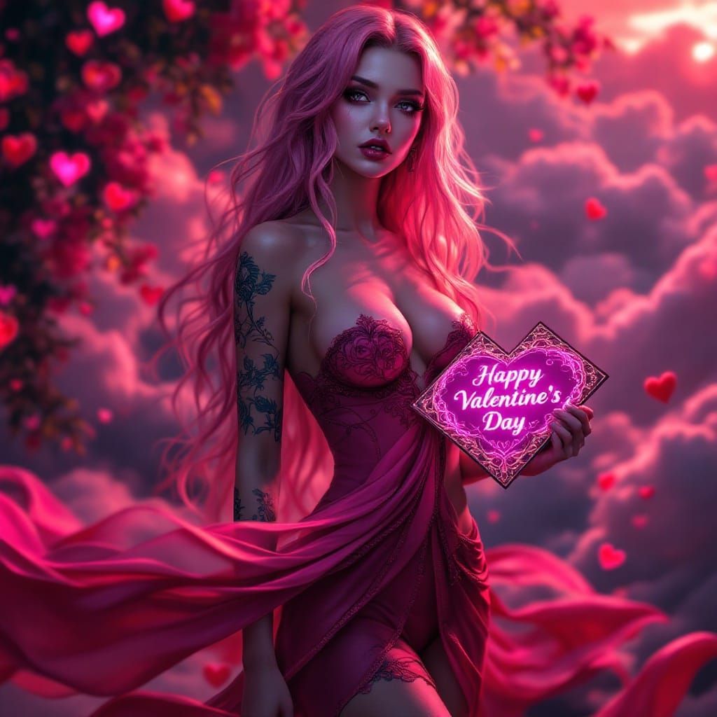 Chibified Venus Celebrates Valentine's Day in Exquisite Fant...