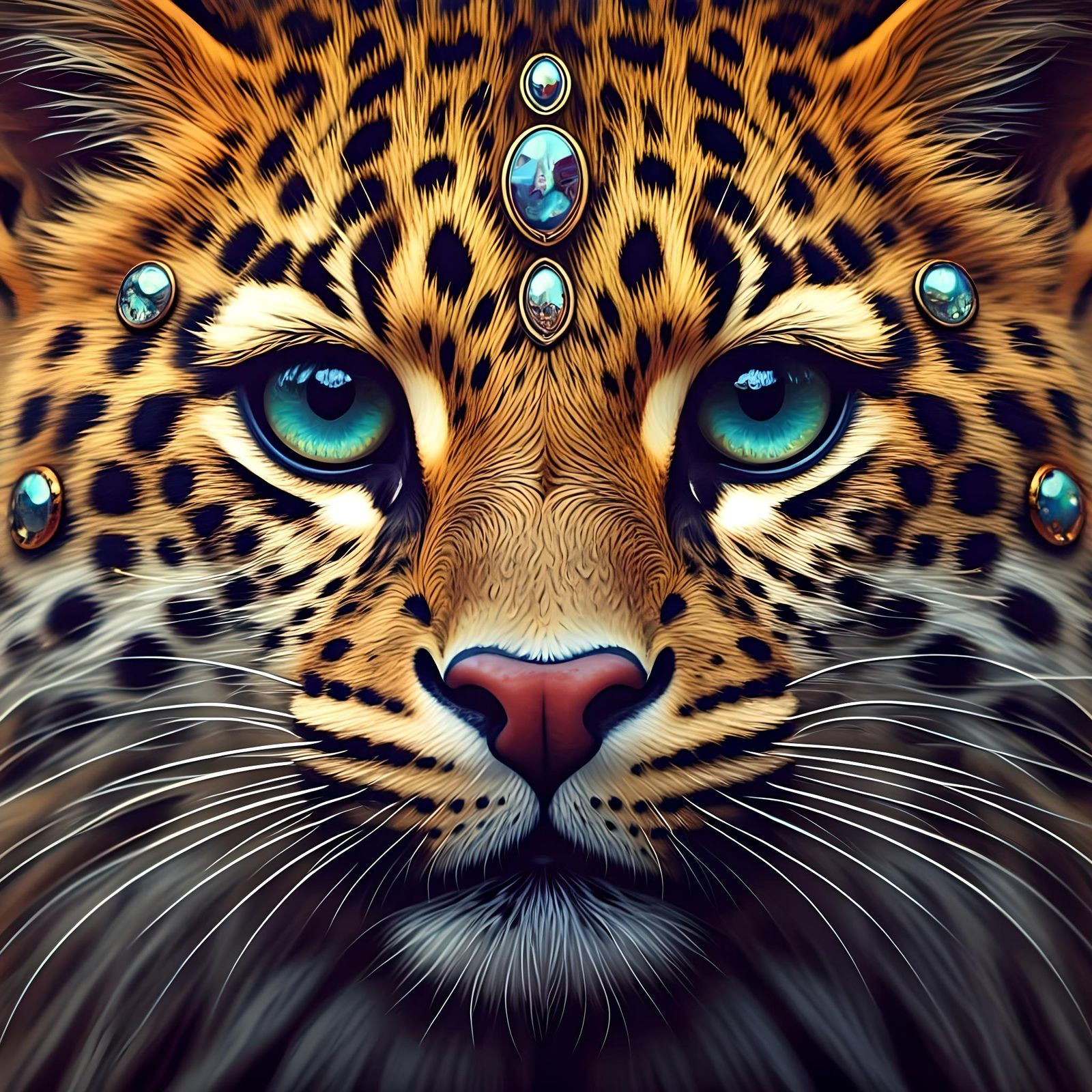 Alien Jungle Beast in Picasso-esque Style