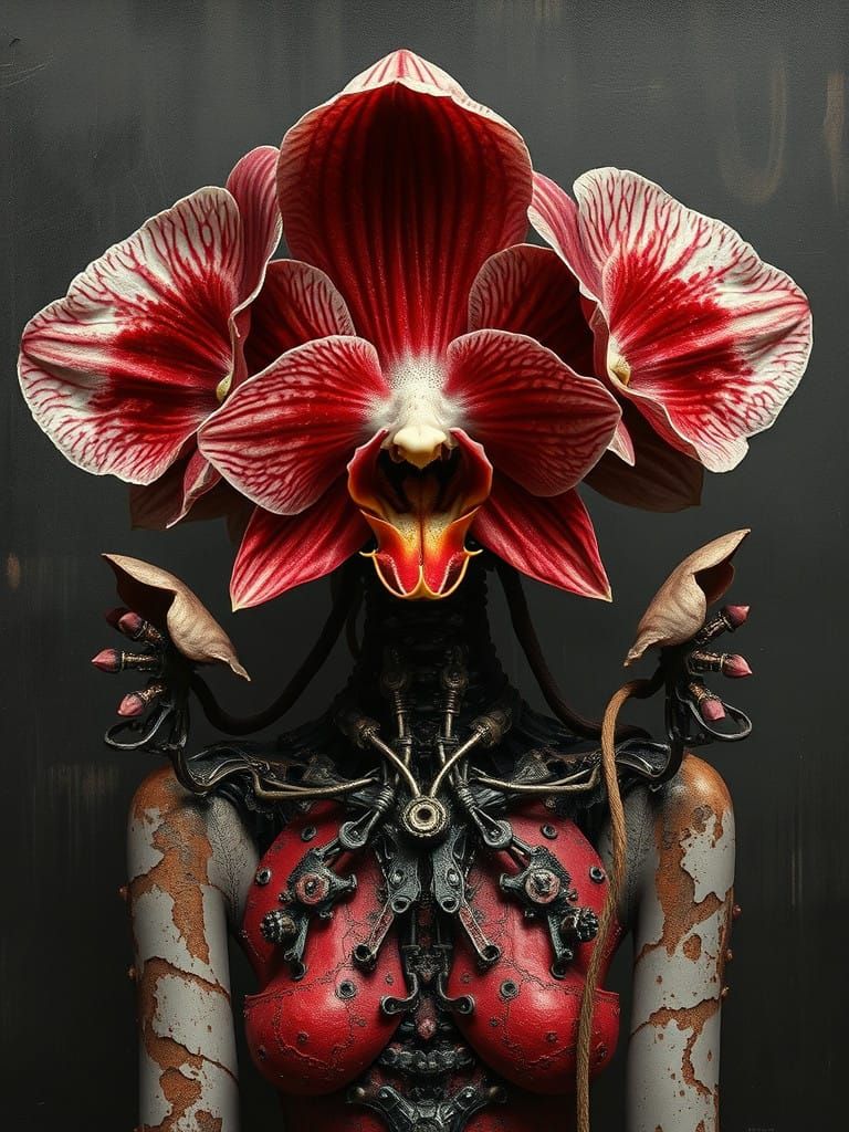 Cyborg Orchid in Baroque Dreamscapes