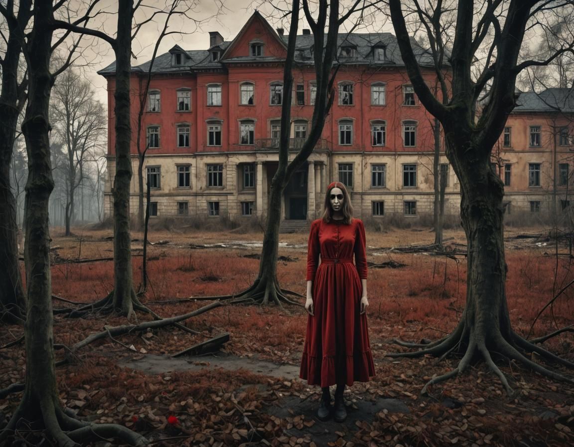 Ghost of a girl at abandoned psychiatric hospital