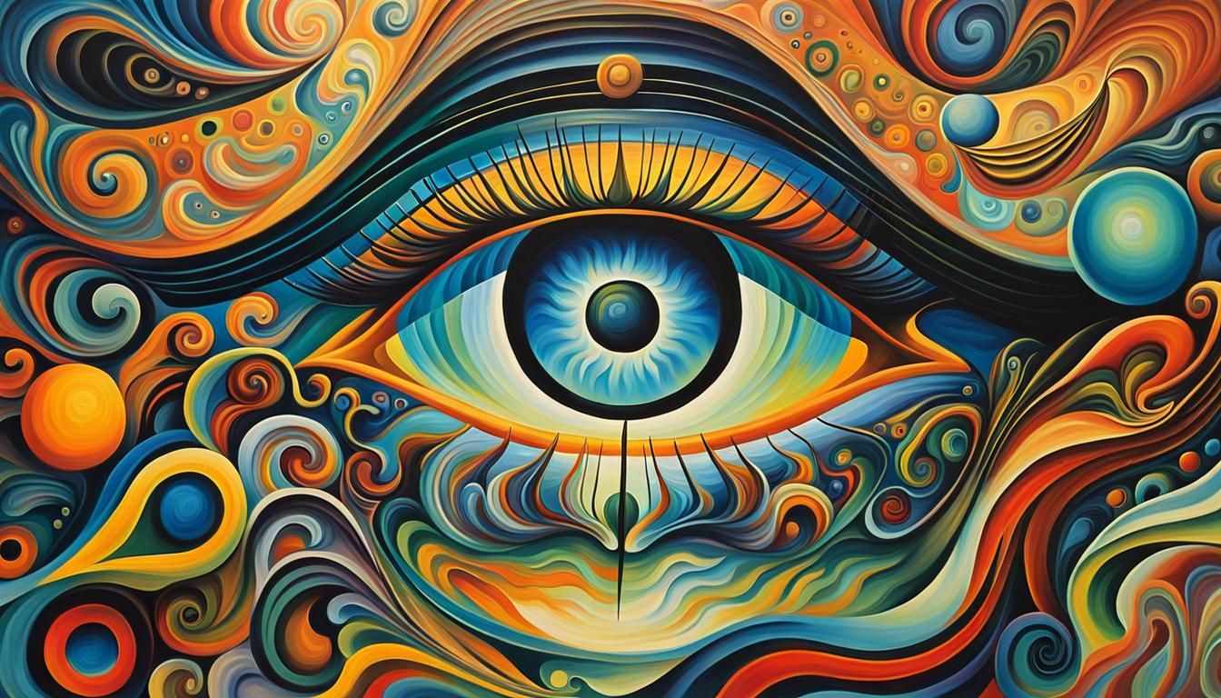 Surreal Musician Portrait in Oil Painting Style