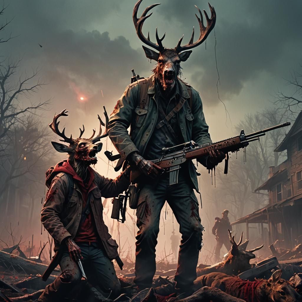 Zombie Feast: A Gritty Post-Apocalyptic Film Still