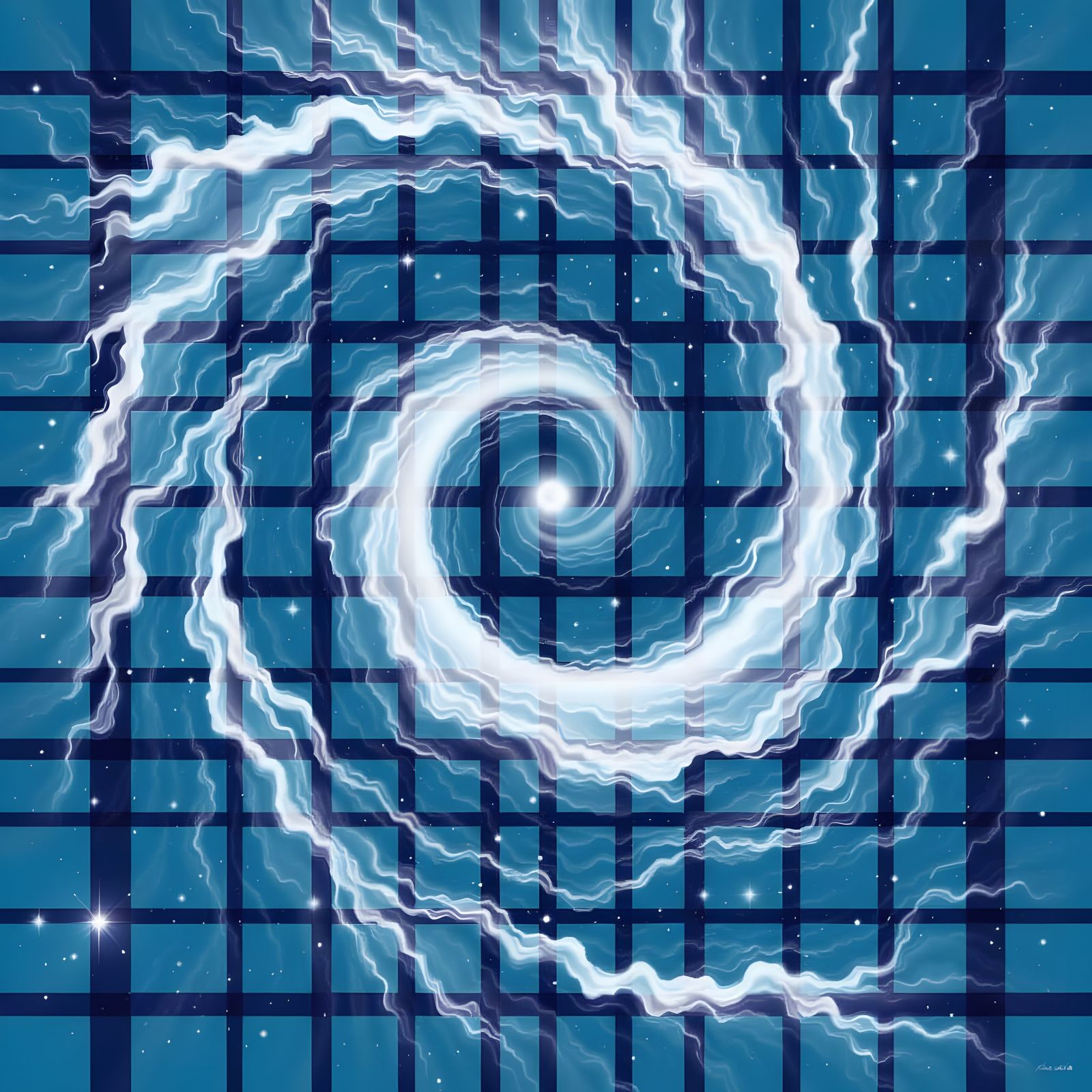 Infinite Yin Yang Symbol in Charcoal and Red Style