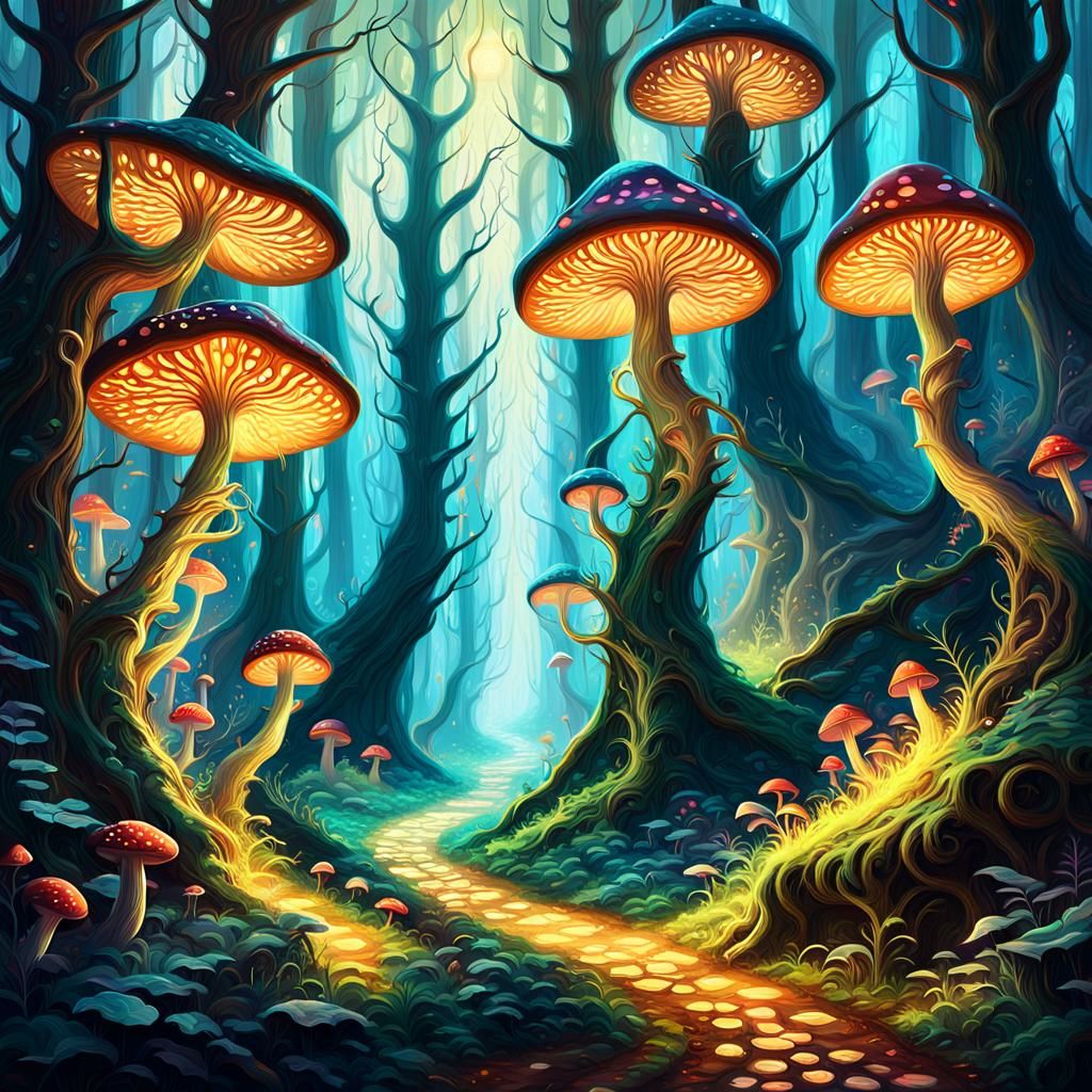 Enchanted Forest: A Whimsical Fantasy Concept Art