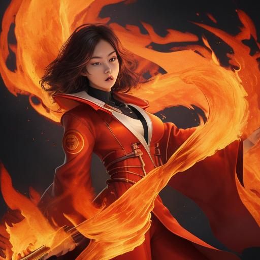 Stylized Fire Flame Image