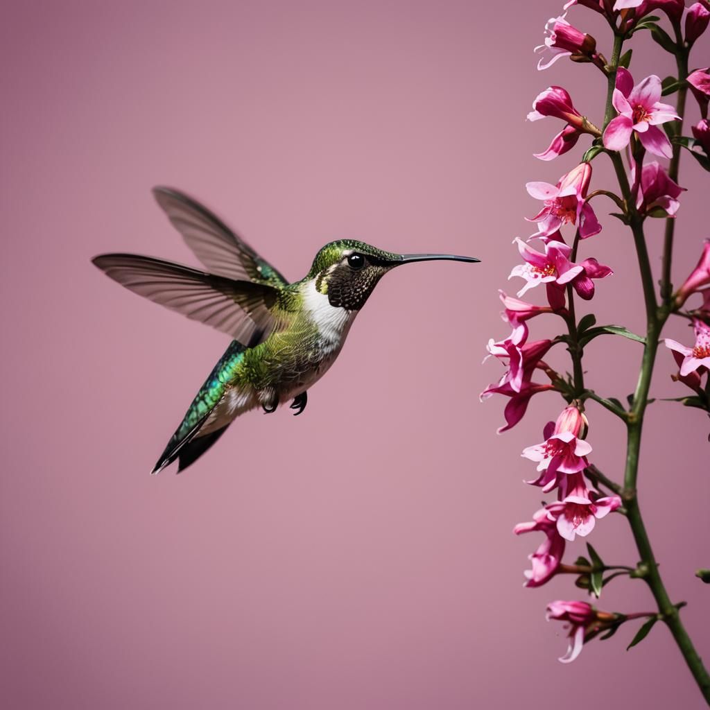 Hummingbird Portrait in Natural Light
